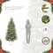 6.5ft. Pre-Lit Slim Colorado Blue Spruce Artificial Christmas Tree, Clear Lights